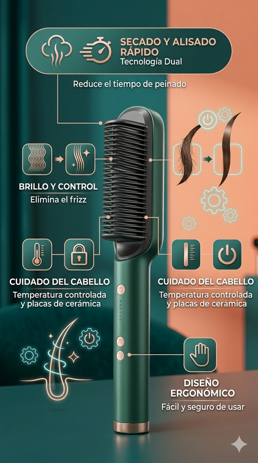 CEPILLO SECADOR DE CABELLO 3 EN 1